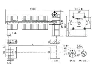 程控自動式1500型高壓聚丙烯隔膜壓濾機